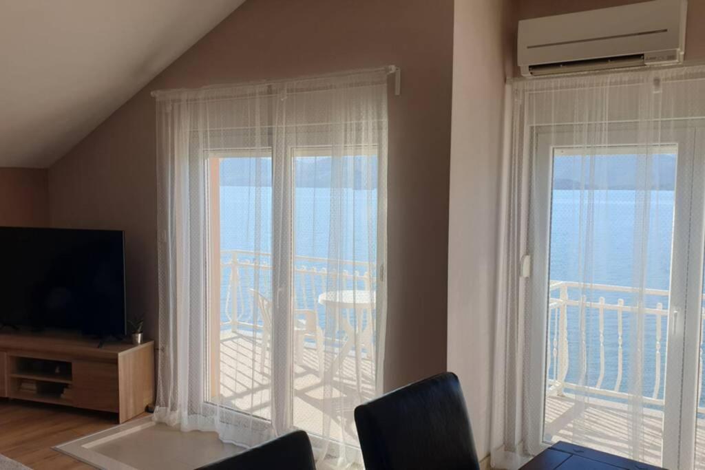 Apartment Mustapic - Perfect View, First Row, Possibility Of Fishing Klek Dış mekan fotoğraf